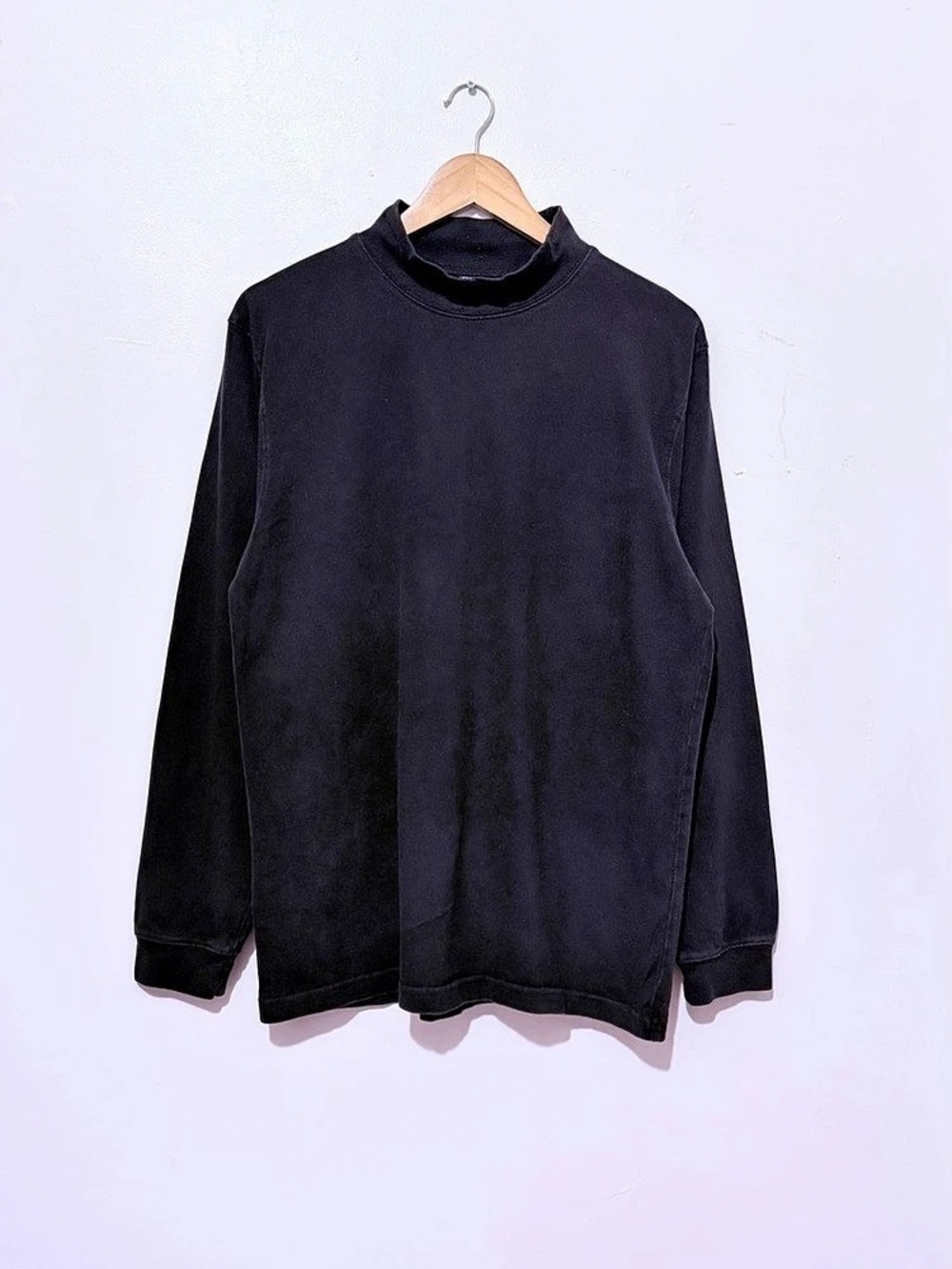 Cherokee Men M Black Long Sleeve Cotton Shirt